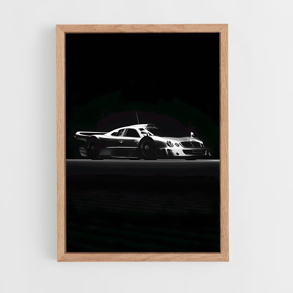 Poster Nocturne Mécanique – affiche Mercedes (vue 4)